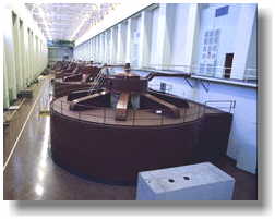 Generators in a hydro-electric power station